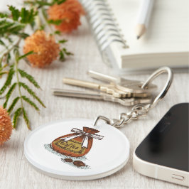 Llavero Guay retro imagen l Café bag l Espresso l Brown