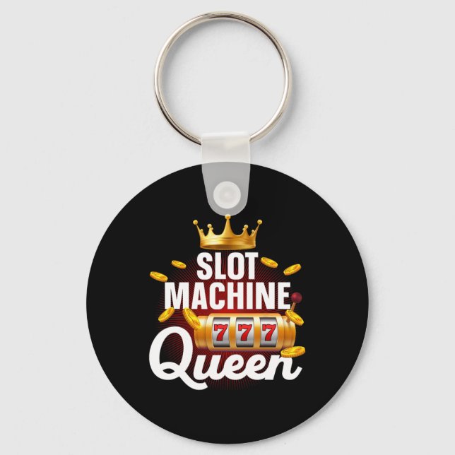 Llavero Guay Slot Machine Queen Art Para Mujeres Chicas Ca (Anverso)