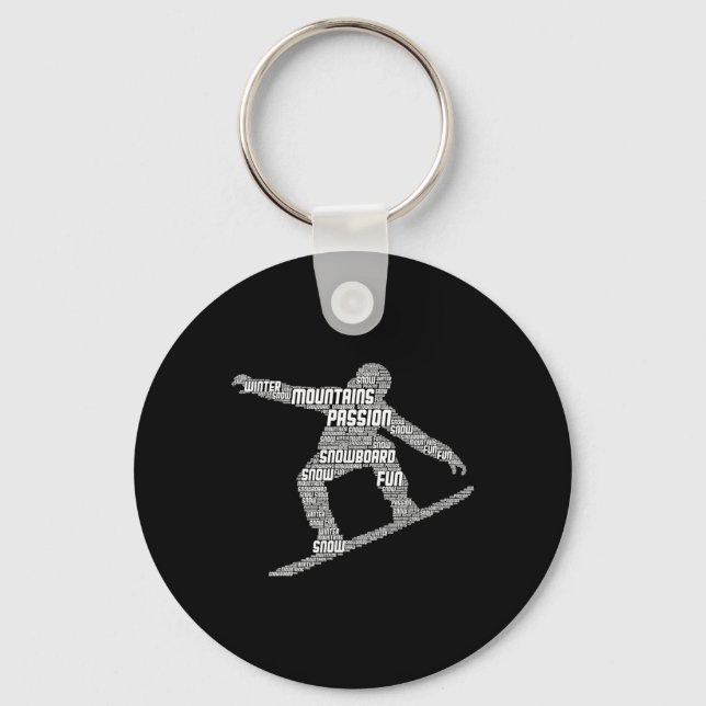 Llavero Guay Snowboarder Apparel and Gift Ideas Univ (Anverso)