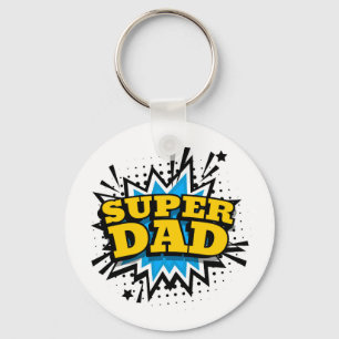 Llavero Guay Super Dad Blue Black Yellow White