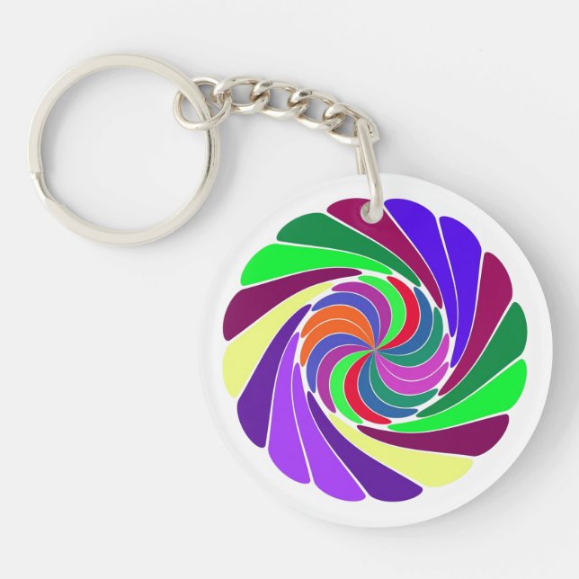 Llavero Guay Swirls Keychian - Personalizable (Frente)