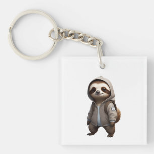 Llavero Guay y el Ilustracion Adorable Sloth