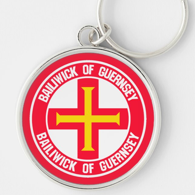 Llavero Guernsey Round Emblem (Frente)