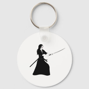Llavero Guerrera de Samurai con espada