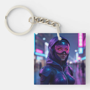 Llavero Guerrero Cyberpunk