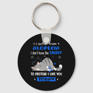 Llavero Guerrero De Alopecia Sufre De Alopecia