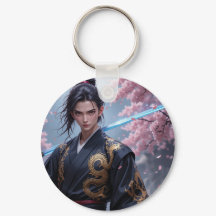 Guerrero de Anime de nivel moderno de Keychain