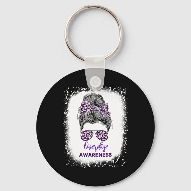 Llavero Guerrero de la conciencia Messy Hair Bun Cinta púr (Anverso)