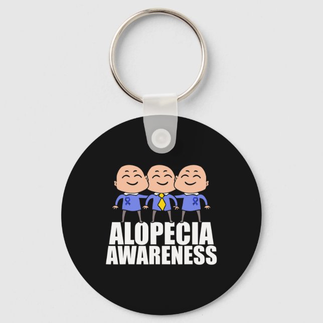 Llavero Guerrero de la pérdida del cabello de la concienci (Anverso)