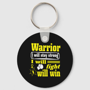 Llavero Guerrero del cáncer infantil me mantendré fuerte