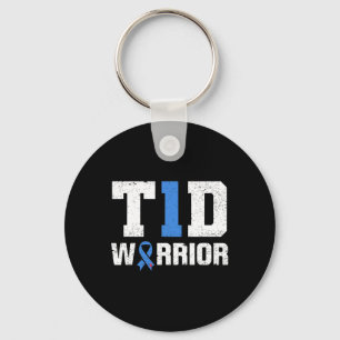 Llavero Guerrero del T1D para la diabetes guerrero concien