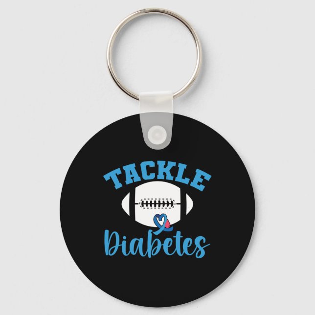 Llavero Guerrero del T1D: Sensibilización sobre la diabete (Anverso)