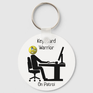 Llavero Guerrero Del Teclado En Patrulla