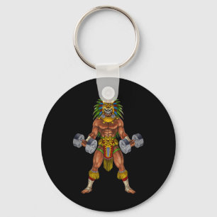 Llavero Guerrero Jaguar Azteca Culturismo Gimnasio Levanta