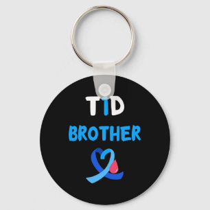 Llavero Guerrero T1D Hermano Diabetes Awareness Squad Supp