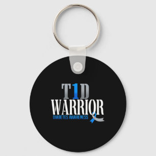 Llavero Guerrero T1D Sensibilización sobre la diabetes tip