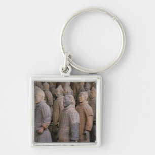 Llavero guerreros de terracota en el