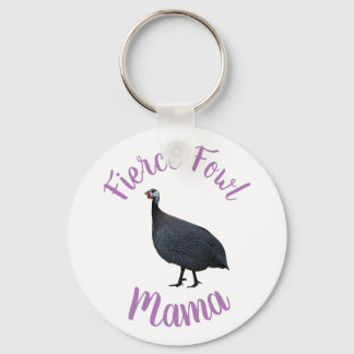 Llavero Guinea Fowl Mama Keychain | Mamá de Fierce Fowl