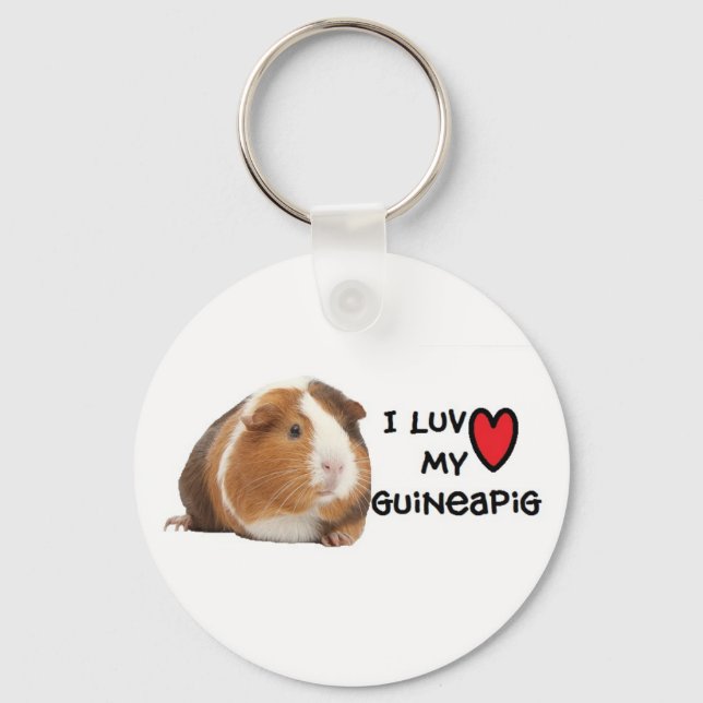 Llavero Guinea Pig Keychain "I love my Guinea Pig" (Anverso)