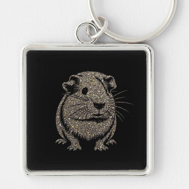 Llavero Guinea Pig sparkling Key Ring (Frente)