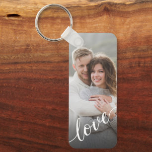 Llavero Guión de amor de pareja con foto personalizada