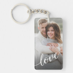 Llavero Guión de amor de pareja con foto personalizada