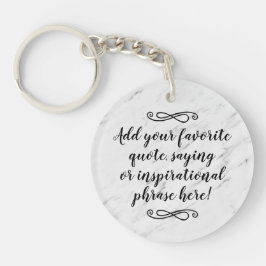 Llavero Guión de frases de citas Inspiradoras de personali
