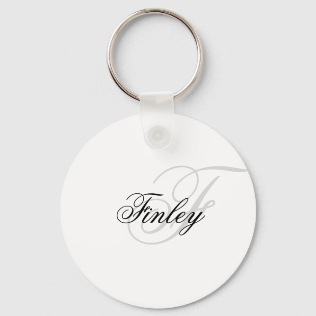 Llavero Guión de monograma Minimalista de Wassermarke (Anverso)