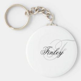 Llavero Guión de monograma Minimalista de Wassermarke