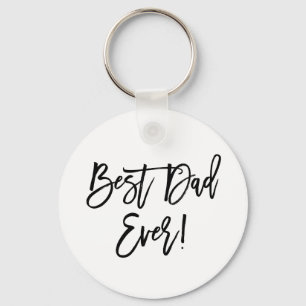 Llavero Guión de pincel moderno para el mejor papá