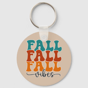 Llavero Guión de tipografía de las caídas de otoño