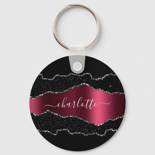 Llavero Guión del nombre del mármol de la aglomeración bur (Anverso)