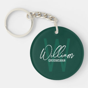 Llavero Guion Moderno Personalizado para Padrinos de Boda