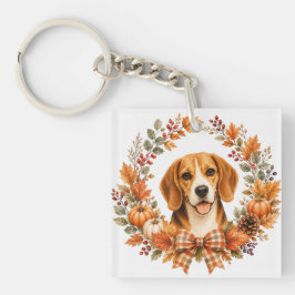 Llavero Guirnalda de Otoño Beagle