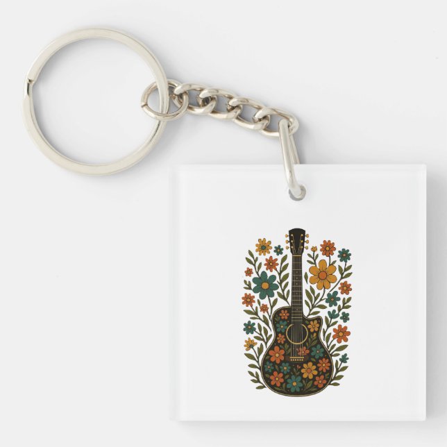 Llavero Guitar & Bloom Designs (Frente)