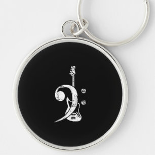 Llavero Guitar Lover   Bass Clef Bass Guitar