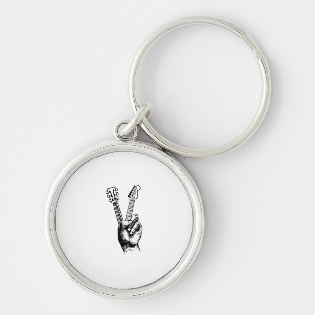 Llavero Guitar Lover | Say Hi Guitar Gift (Frente)