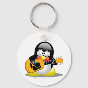 Llavero Guitar Penguin