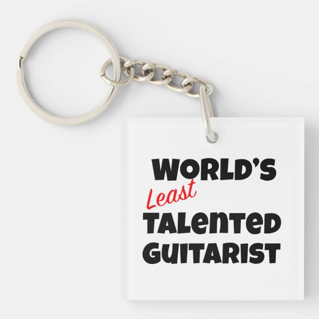 Llavero Guitarista menos talentoso del mundo (Frente)