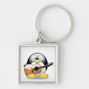 Llavero Guitarra acústica Tux (Linux Tux)