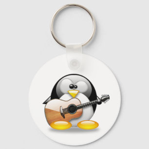 Llavero Guitarra acústica Tux (Linux Tux)