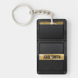 Llavero Guitarra amperio con nombre de encargo