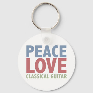 Llavero Guitarra clásica de amor por la paz