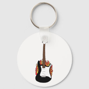 Llavero Guitarra Flamante