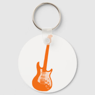 Llavero guitarra naranja