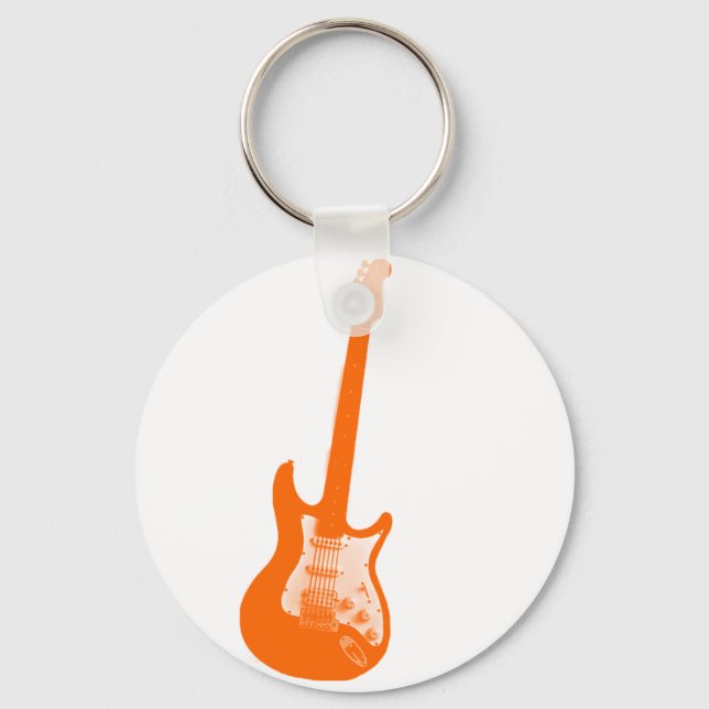 Llavero guitarra naranja (Anverso)