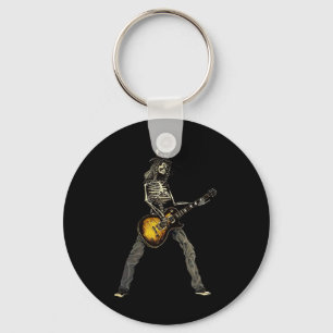 Llavero Guitarra Skeleton Guitar Spooky Happy Halloween Ro
