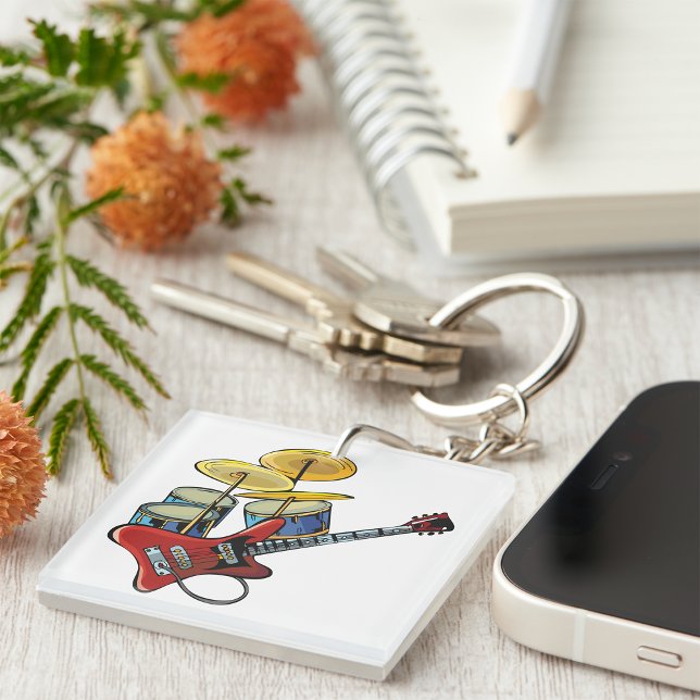 Llavero Guitarra Y Tambores Eléctricos (Subido por el creador)