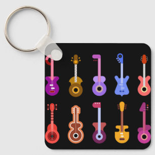 Llavero Guitarras con antecedentes