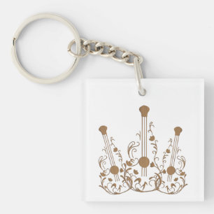 Llavero Guitarras de madera tallada